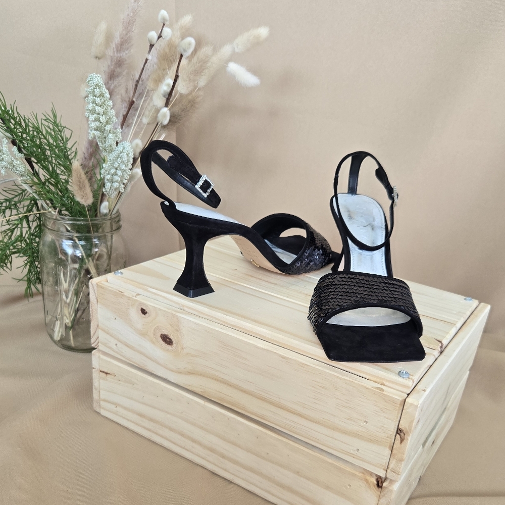 Black Strappy Heels